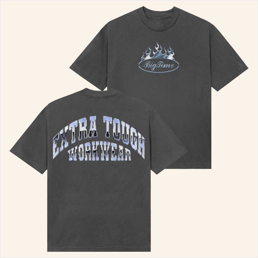 Bigtime Merch Extra Tough Chrome T-Shirt Present For Husband Birthday Gifts For Fans-1