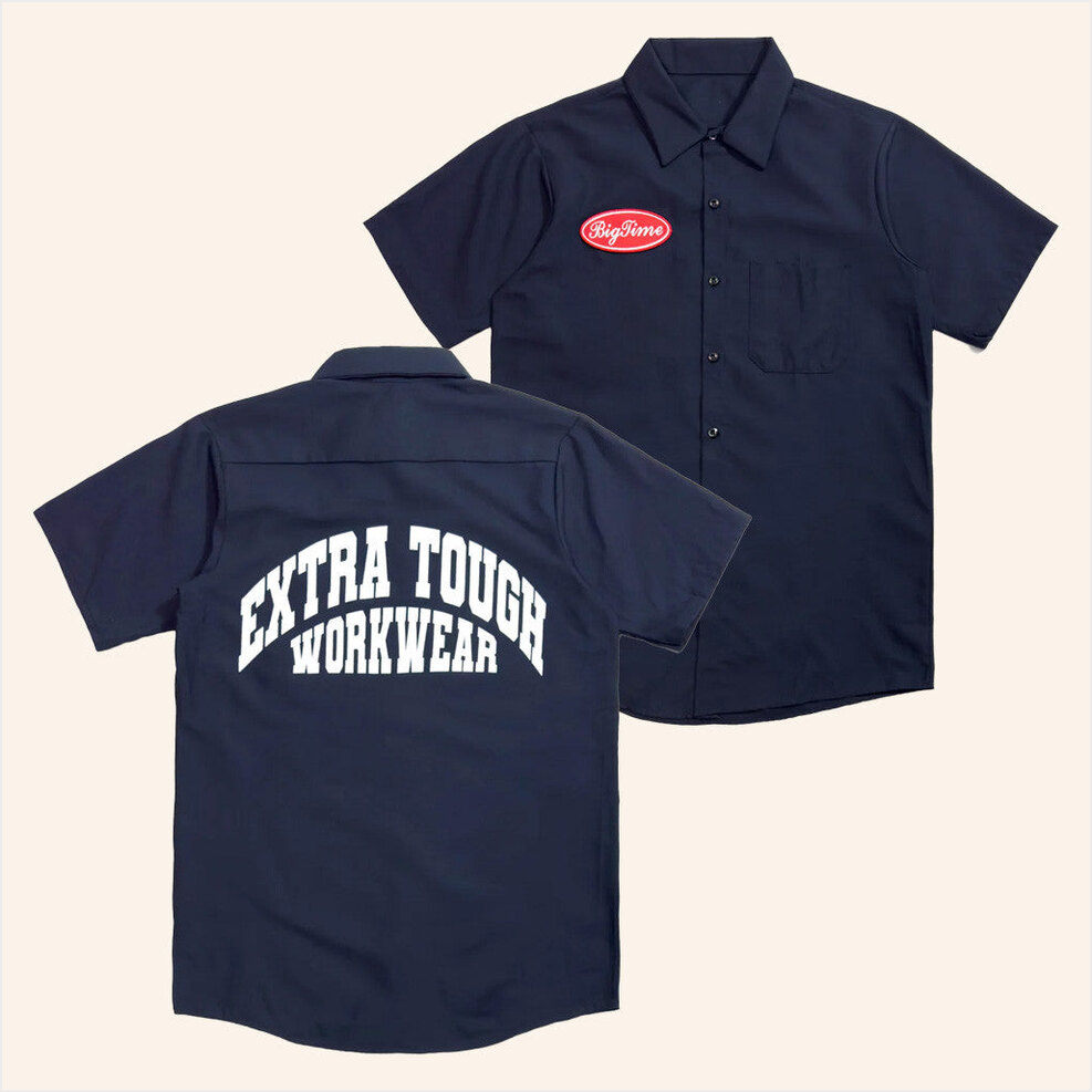 Bigtime Merch Extra Tough Work Hawaiian Shirt Present For Husband Birthday Gifts For Fans-1