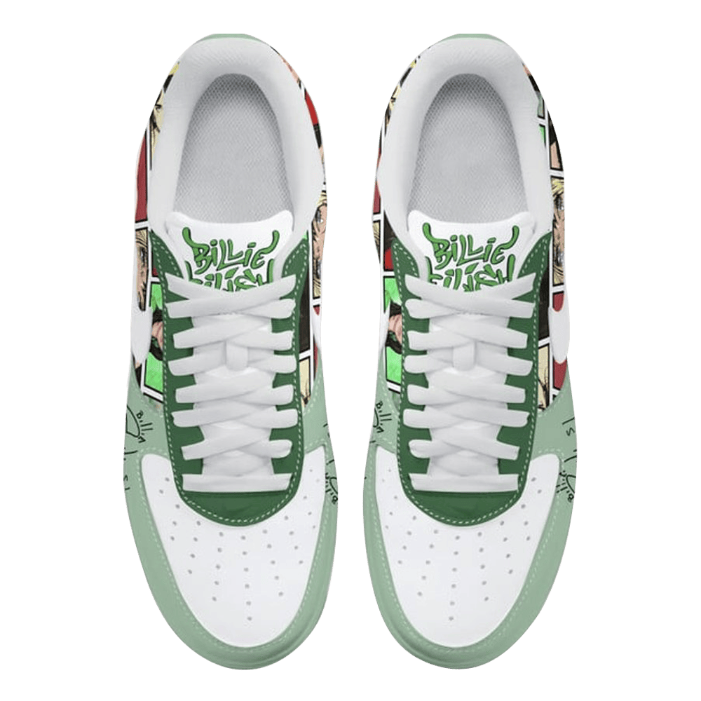 Billie Eilish Comic Style Nike Air Force 1 Billie Eilish Merch Great Mother's Day Gifts-1