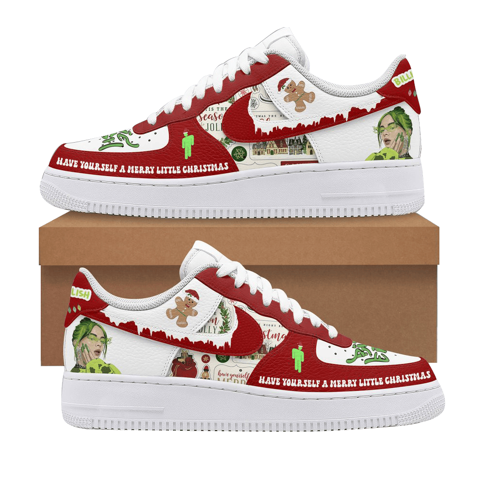 Billie Eilish Have Yourself A Merry Little Christmas Nike Air Force 1 Billie Eilish Merch-1