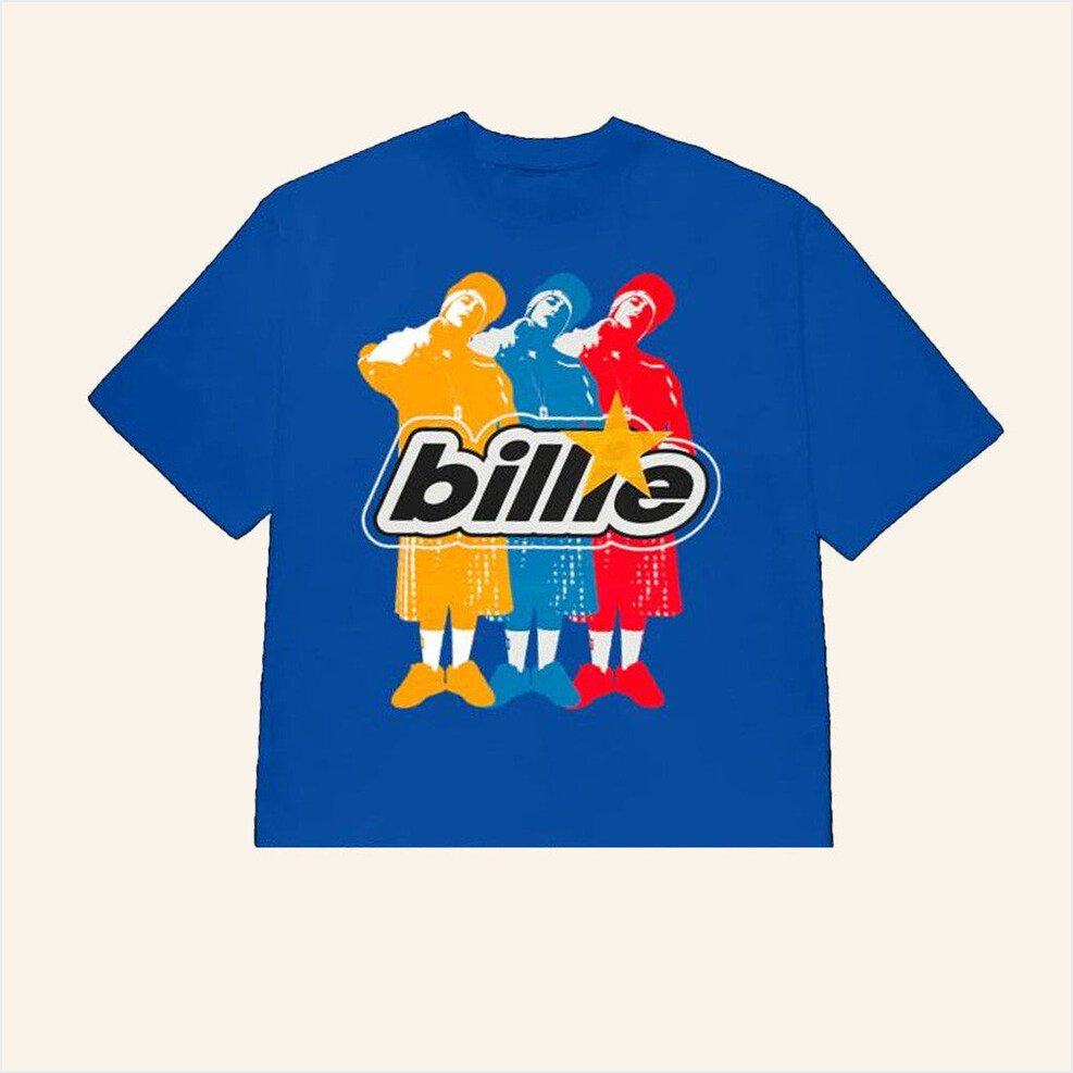 Billie Eilish Merch Billie Repeat Blue T-Shirt Birthday Gifts For Besties Gifts For Brother-1