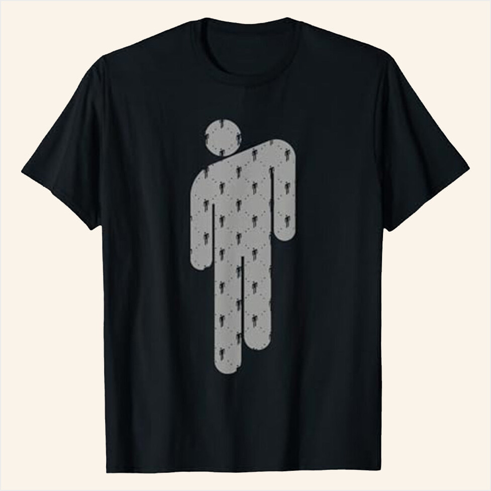 Billie Eilish Merch Blohsh Black T-Shirt Best Gifts For Music Lovers Birthday Gifts For Besties-1