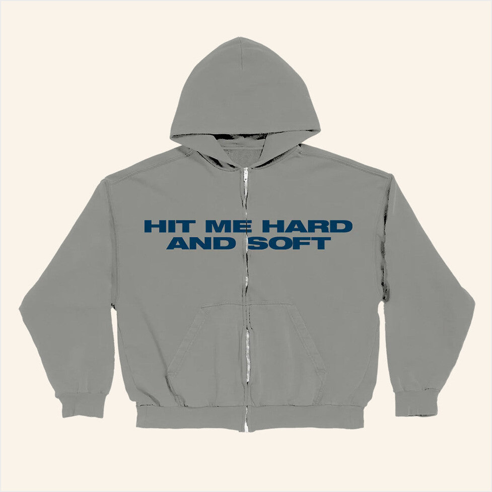 Billie Eilish Merch Hit Me Hard And Soft Tour 2025 BE Zip Hoodie Gift Ideas For Her-1