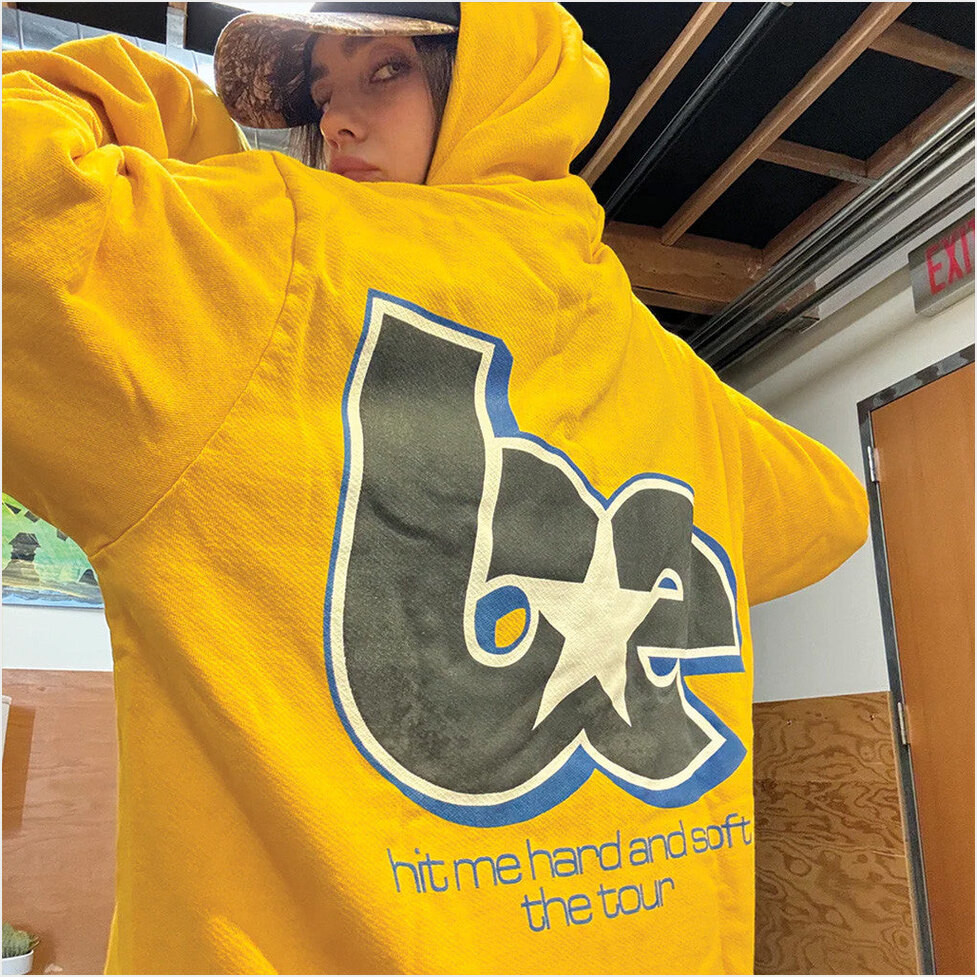 Billie Eilish Merch Hit Me Hard And Soft Tour 2025 BE Zip Hoodie Gifts For Girlfriend-1