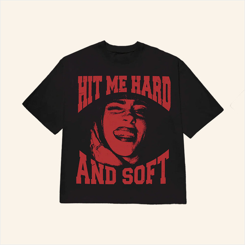 Billie Eilish Merch Hit Me Hard And Soft Tour 2025 Shirt Billie Smile T-Shirt Gifts For Fans-1