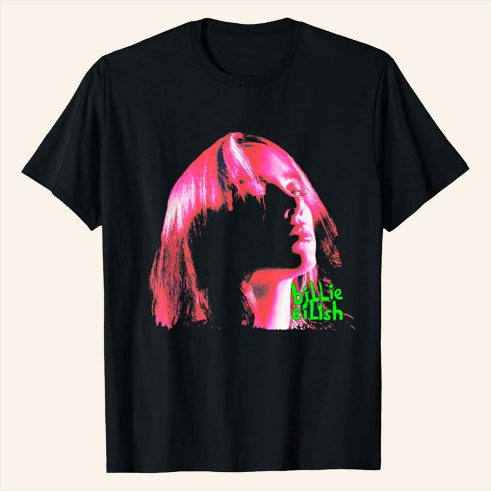 Billie Eilish Merch Photographic T-Shirt Gifts For Music Enthusiasts Birthday Gifts For Friends-1 Billie Eilish Merch Photographic T-Shirt Gifts For Music Enthusiasts Birthday Gifts For Friends-1