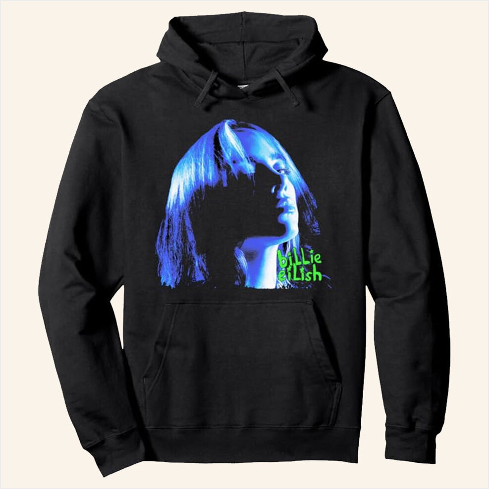 Billie Eilish Merch Portrait Hoodie Gifts For Music Enthusiasts Birthday Gifts For Besties-1