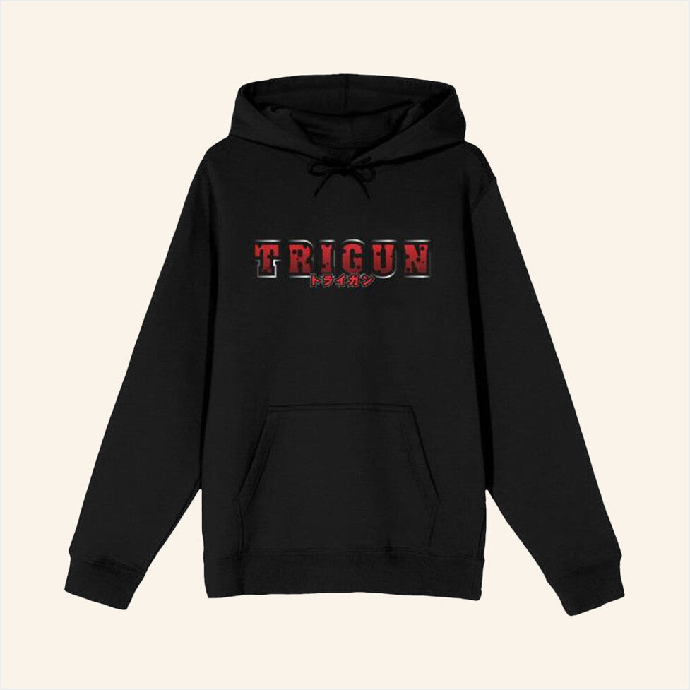 Bioworld Merch Trigun Kanji Logo Hoodie Best Gifts For Husband Birthday Gifts For Best Friend-1
