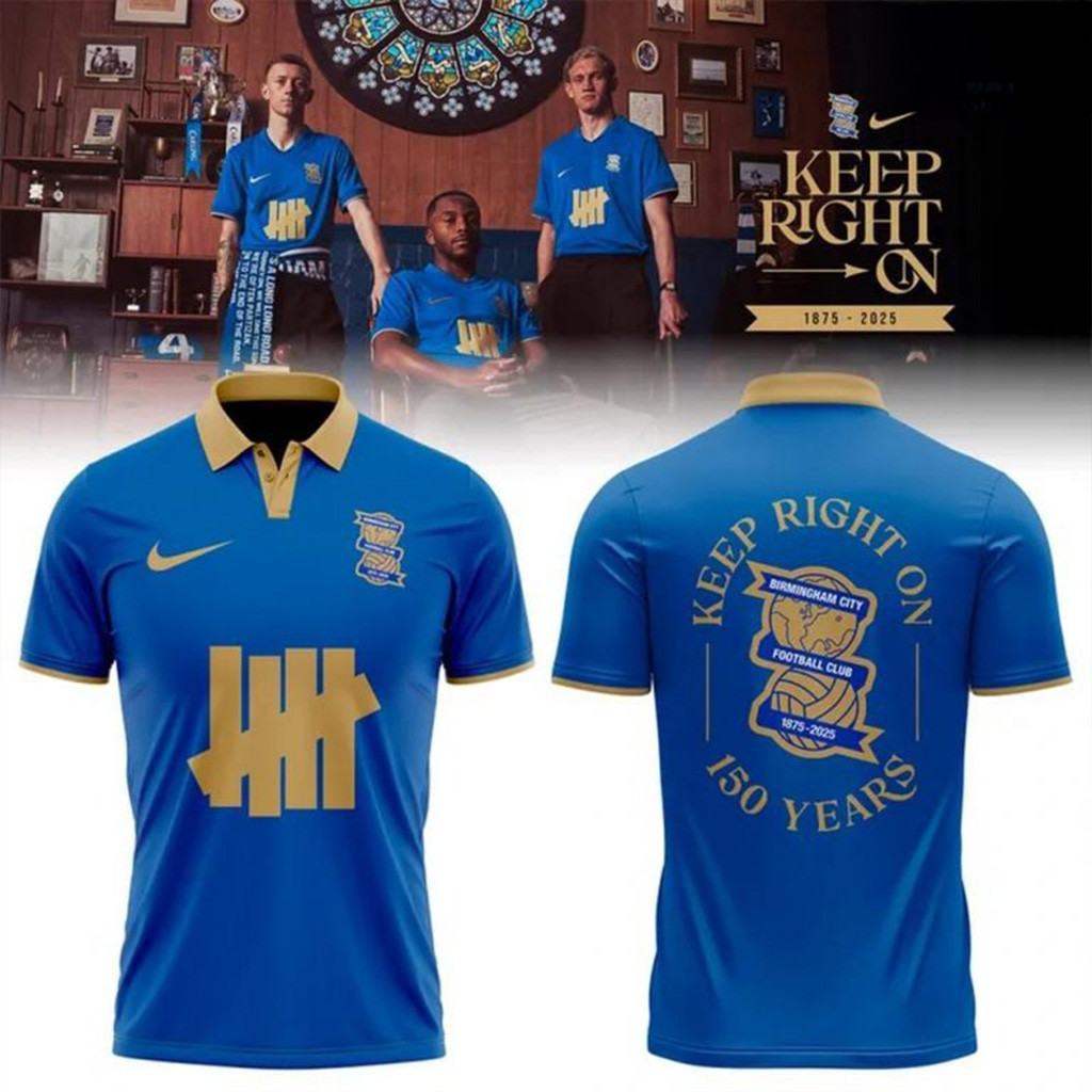 Birmingham City 25-26 150-Year Anniversary Special Polo Shirt Gift Ideas For Husband-1