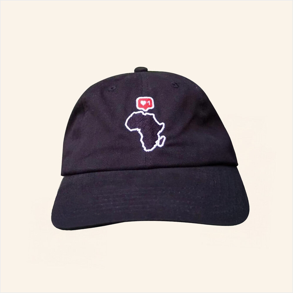 Black And Abroad Merch I Love Africa Embroidered Hat Best Gifts For Husband Gifts For BFF-1