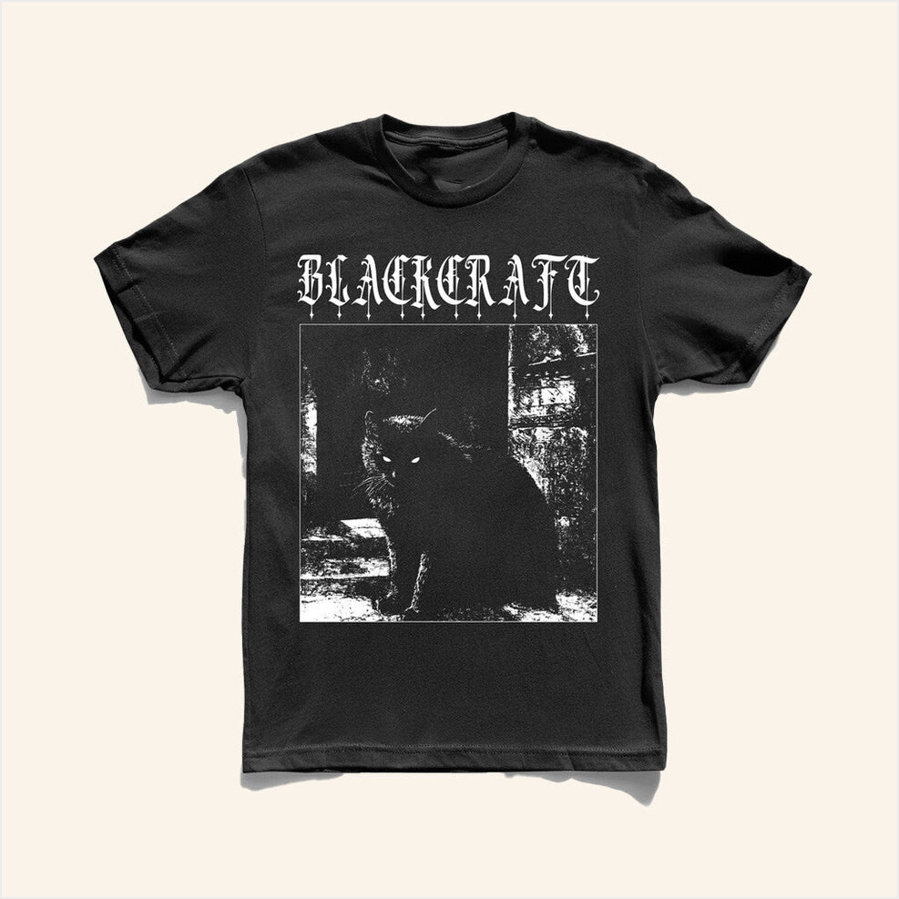 Black Craft Cult Merch Black Cat T-Shirt Gifts For Dudes Birthday Gifts For BFF-1