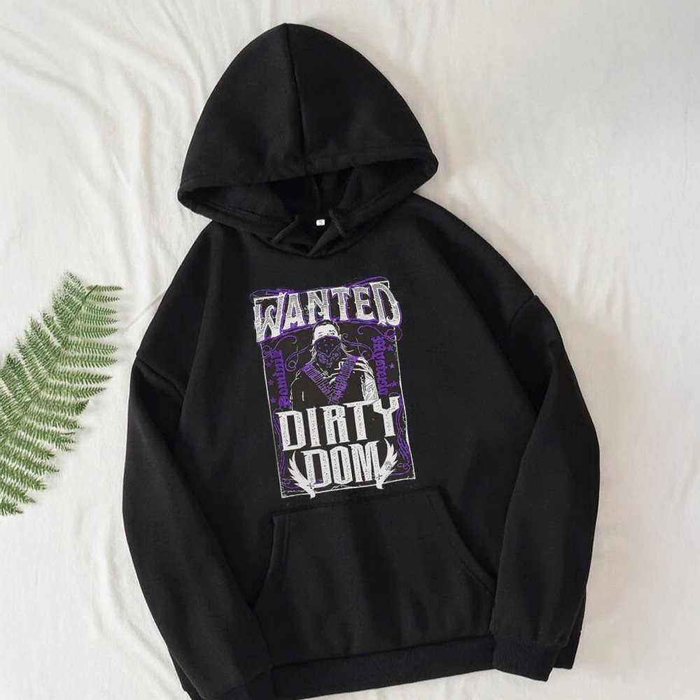 Black Dominik Mysterio Dirty Dom Hoodie Best Gifts For Dad-1