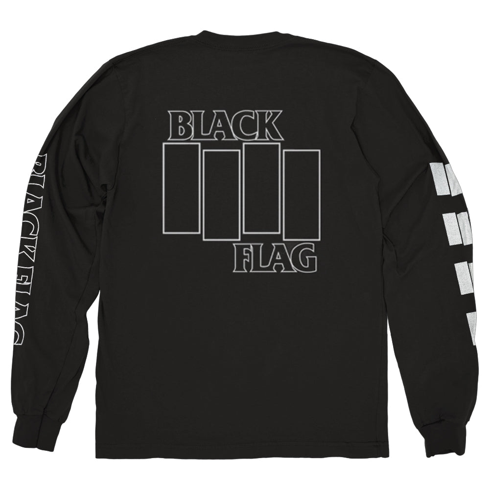 Black Flag Merch Logo Long Sleeve Shirt Black Flag Shirt Dad Gifts For Father's Day 2025-1