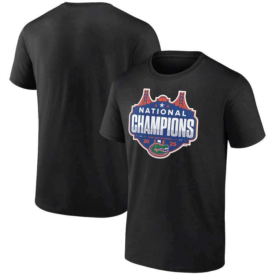 Black Florida Gators 2025 NCAA Men's Basketball National Champions Shot Clock Shirt Men's Gift-1