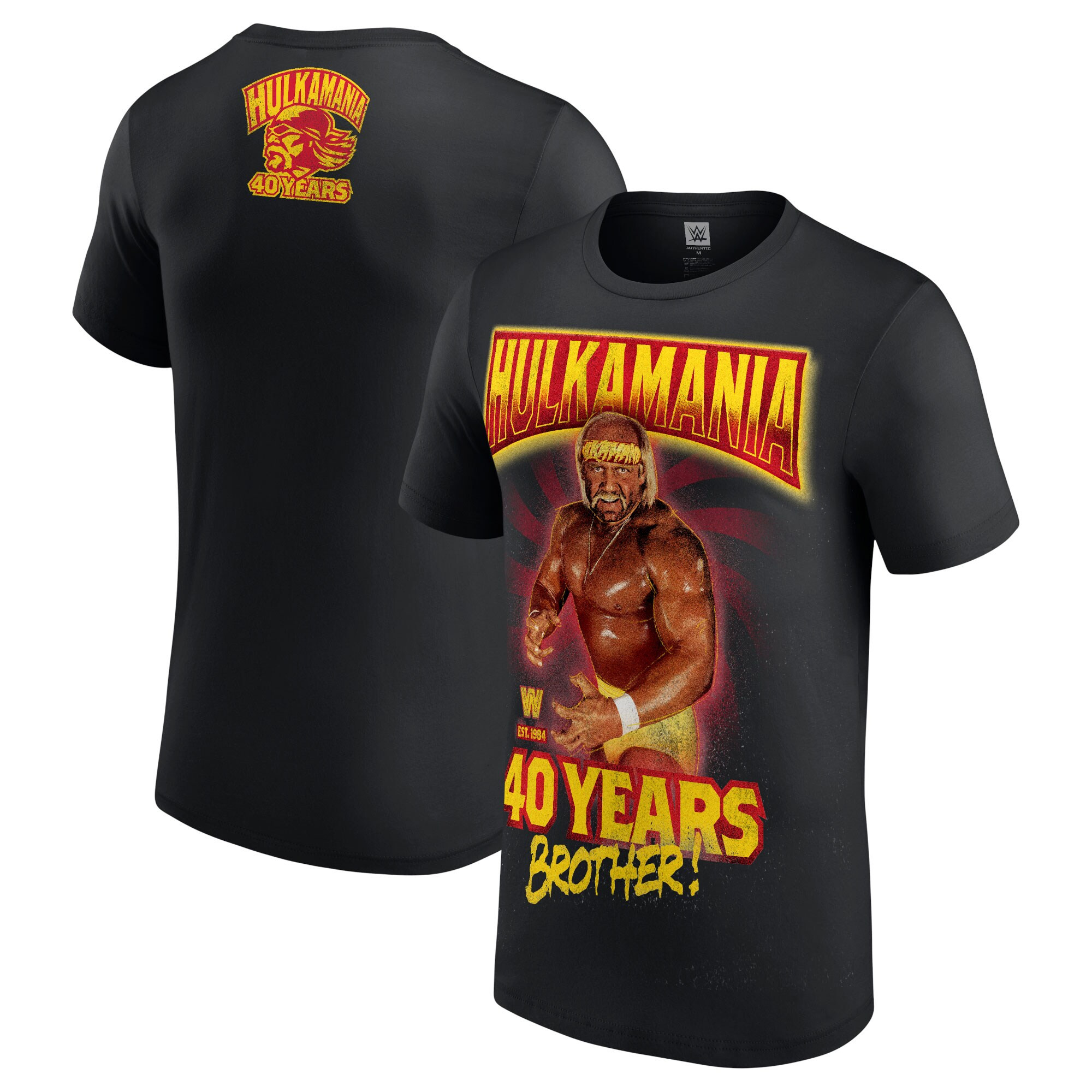 Black Hulk Hogan 40 Years Brother Tshirt Hulk Hogan Merch-1