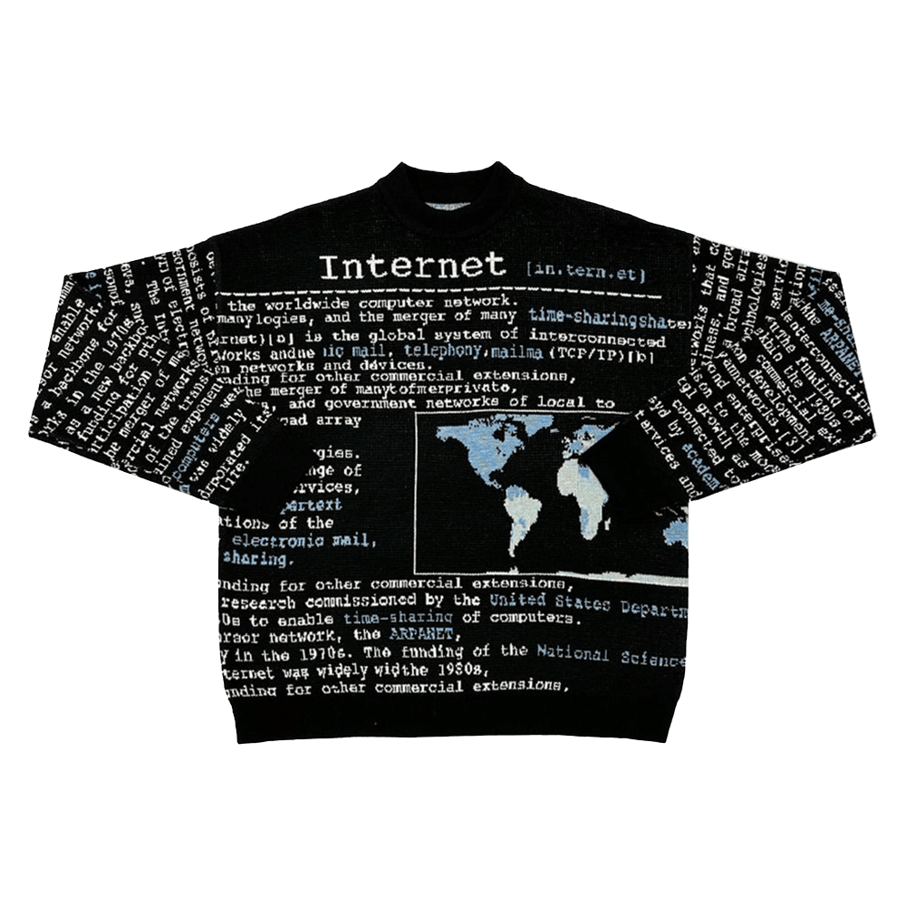 Black Knit Wiki Tern Merch Black Knit Wiki Tern Sweater Dad Fathers Day Gifts-1