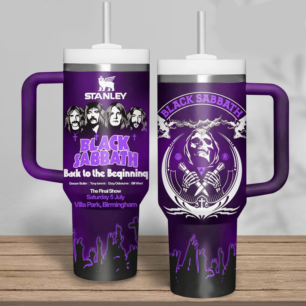 Black Sabbath Back To The Beginning Stanley Tumbler Black Sabbath Merch Music Fans Gifts-1