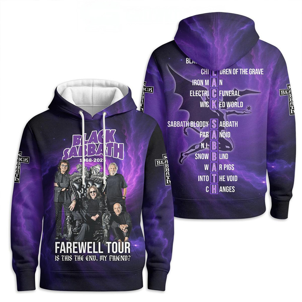 Black Sabbath Farewell Tour 2025 Hoodie Fan Merch Present For Dad-1