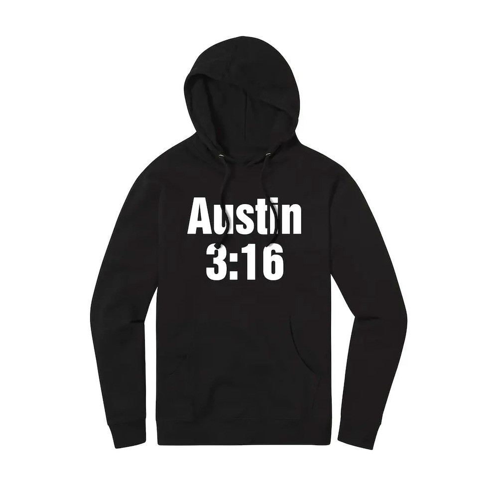 Black Stone Cold Steve Austin 3 16 Pullover Hoodie Father's Day Gifts-1