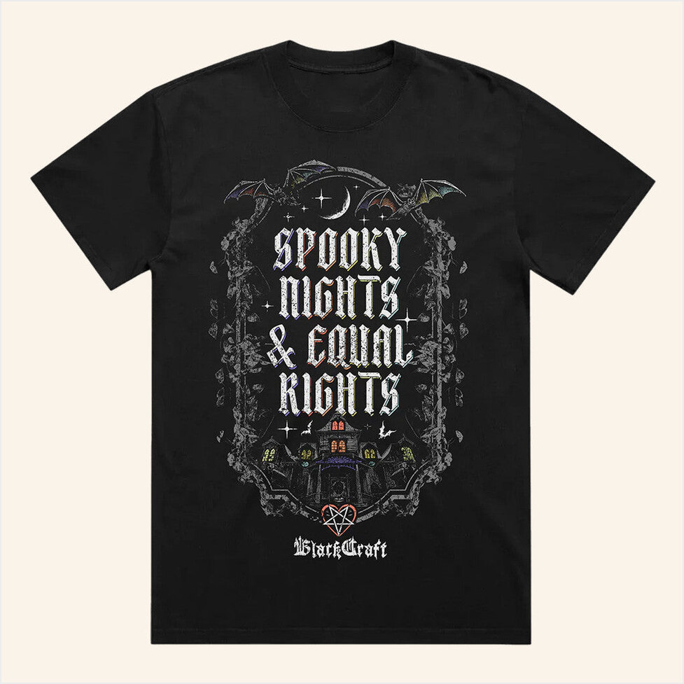 Blackcraftcult Merch Spooky Nights T-Shirt Gift Ideas For Husband Birthday Gifts For Friends-1