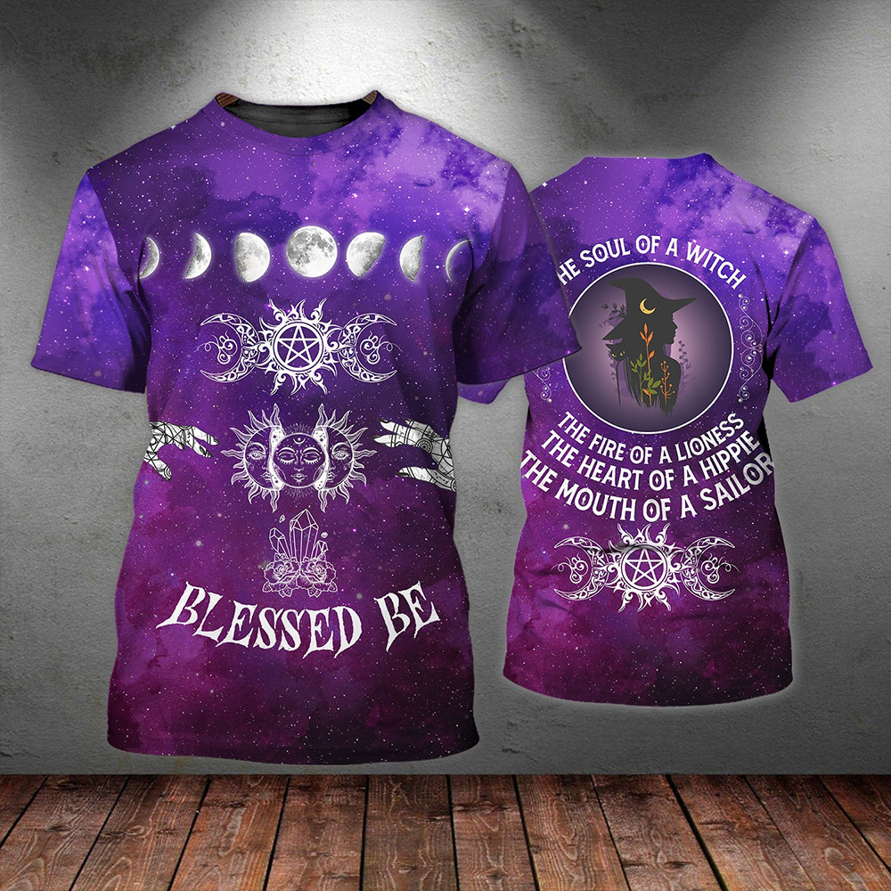 Bless Me The Soul Of A Witch Halloween T-Shirt Womens Halloween Witch Shirts Gift-1