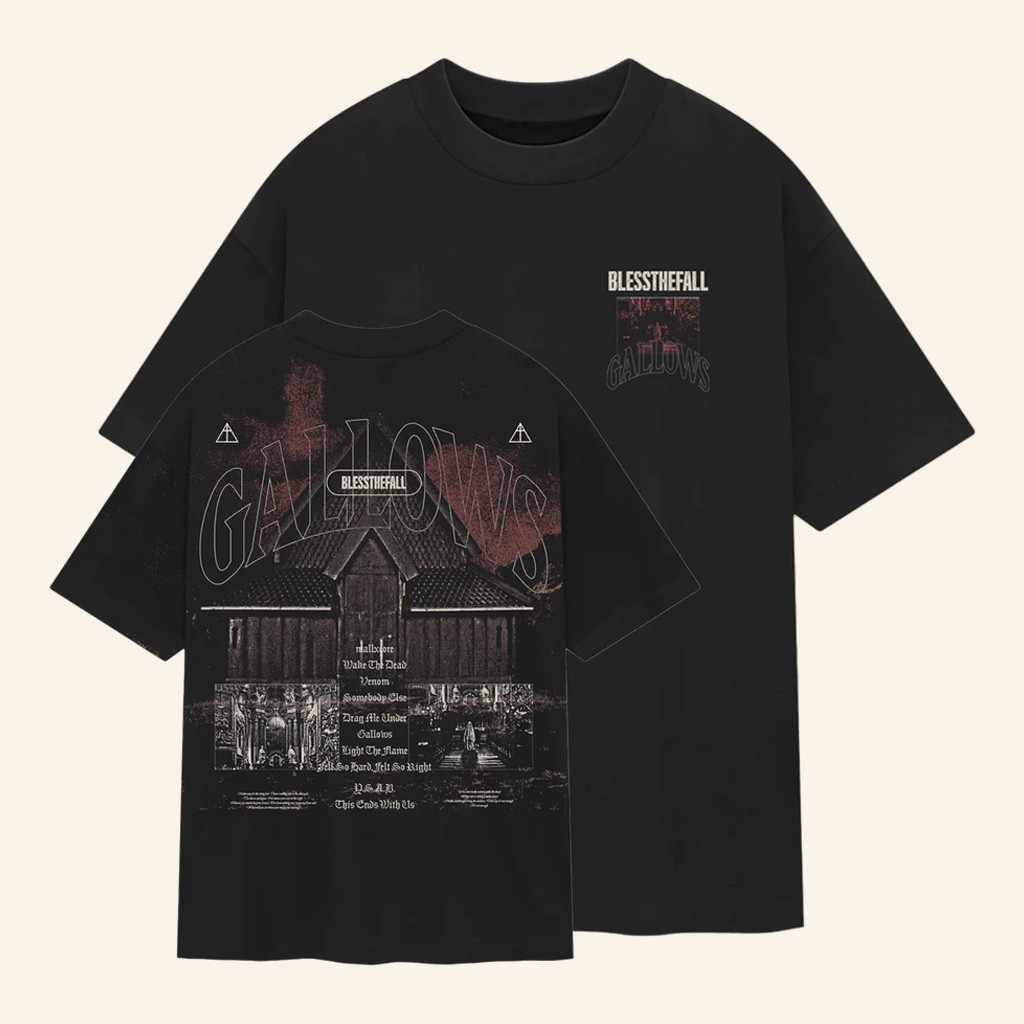 Blessthefall Merch Gallows T-Shirt Gifts For Band Fans-1