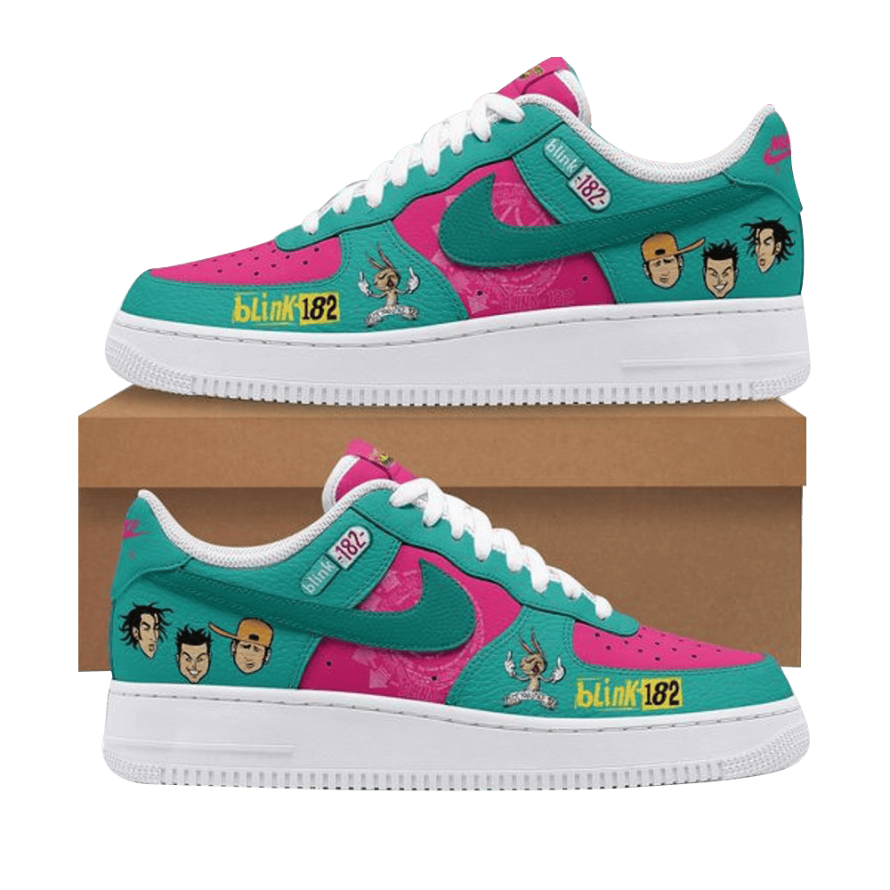 Blink 182 Cartoon Air Force 1 Blink 182 Merch Best Father's Day Gifts-1