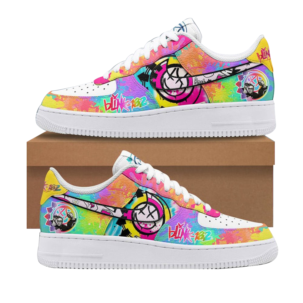 Blink 182 Dammit Graffiti Nike Air Force 1 Blink 182 Merch 1St Mothers Day Gifts-1