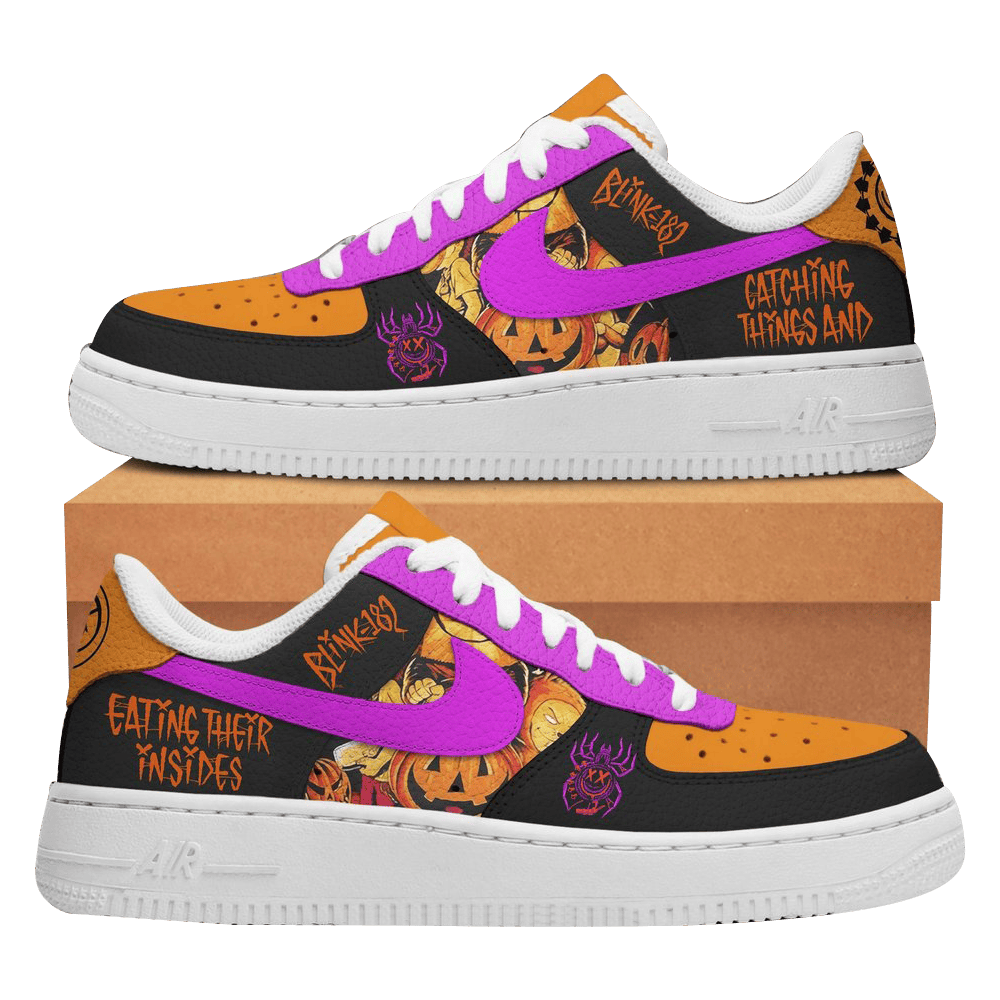Blink 182 Halloween Nike Air Force 1 Blink 182 Merch First Fathers Day Gift Ideas-1