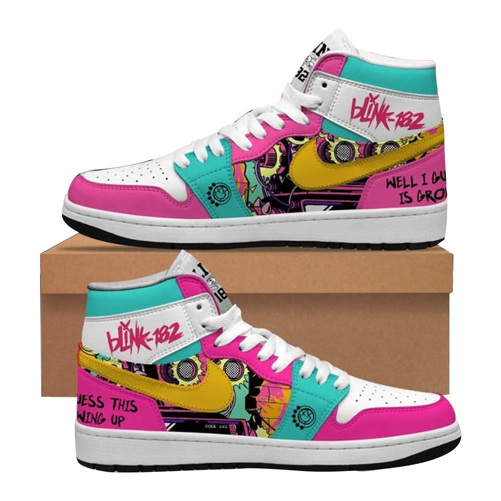 Blink 182 Tie Dye Air Force 1 Blink 182 Merch Awesome Father's Day Gifts-1