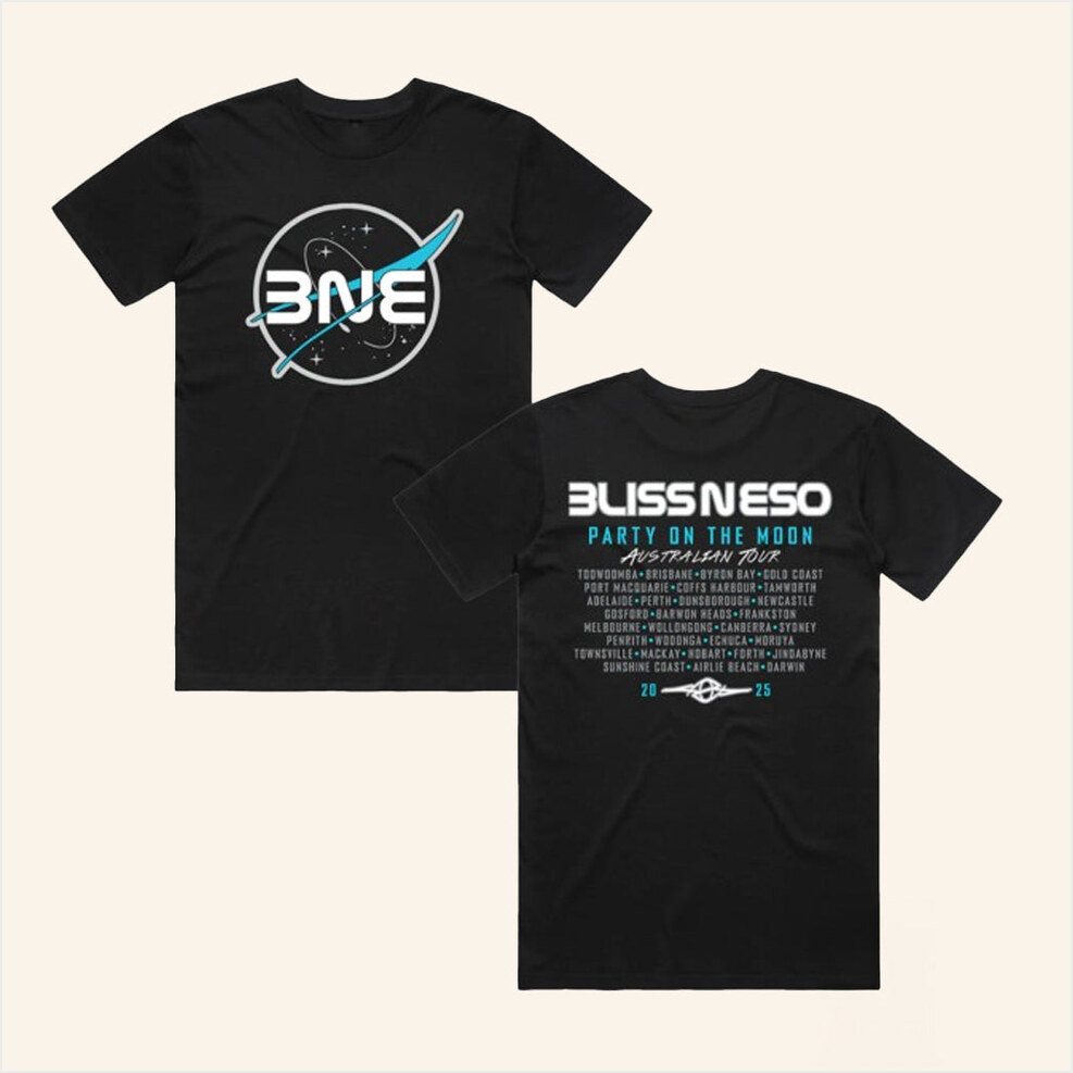 Bliss N Eso Merch Nasa Party On The Moon Black Shirt Birthday Gift For Him Gifts For Besties-1