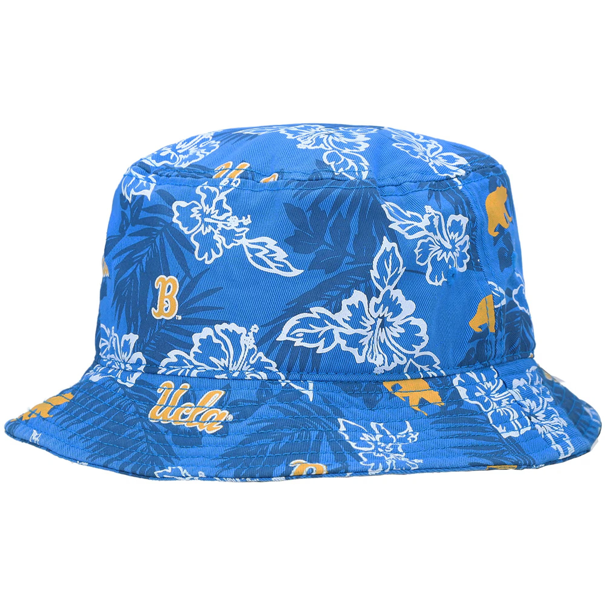 Blue Floral Bucket Bruins Floral Bucket Hat Aloha Hat Father's Day Gifts For Football Lovers-1