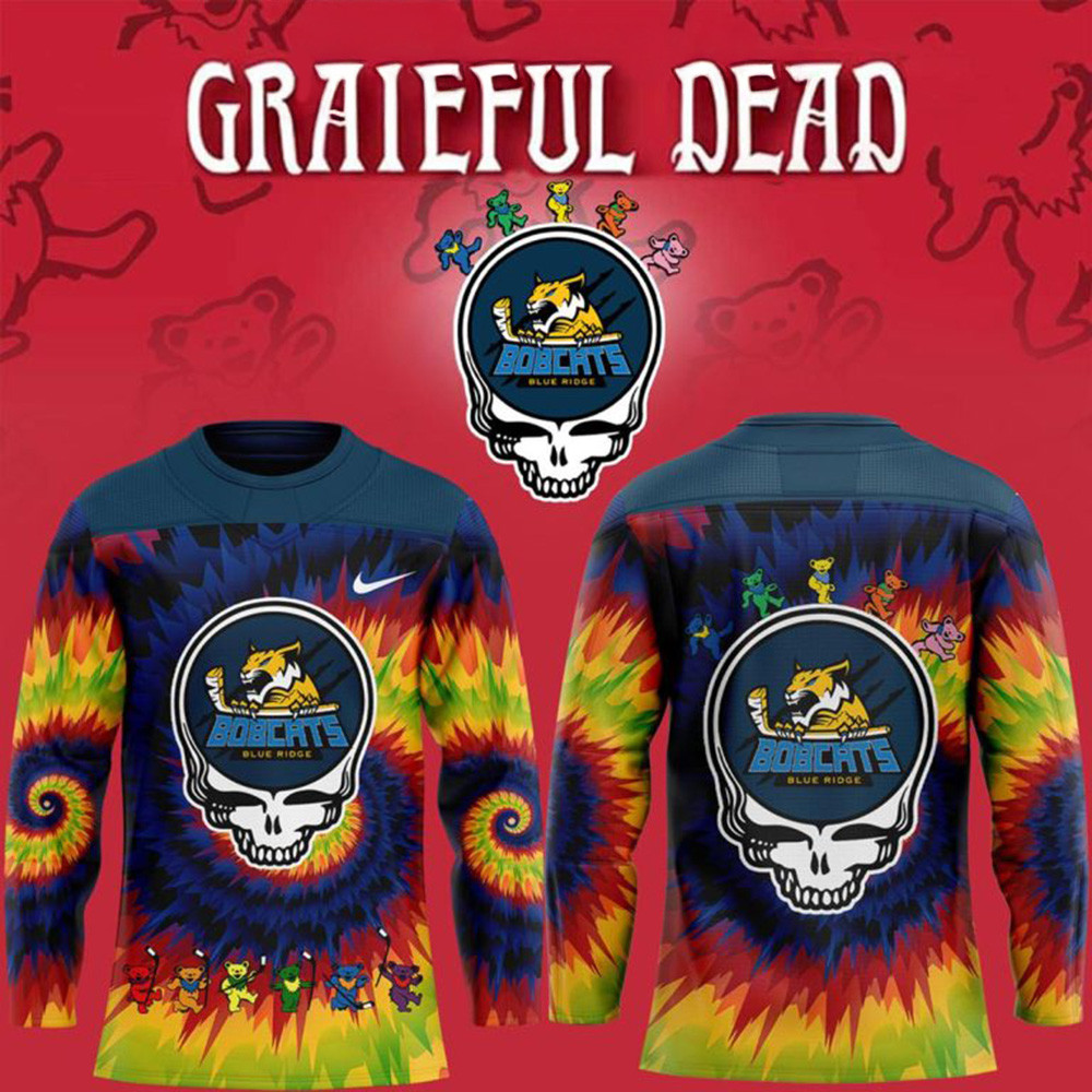 Blue Ridge Bobcats Grateful Dead 2025 Long Sleeve Shirt Bobcats Merch Father's Day Gifts For Dad-1