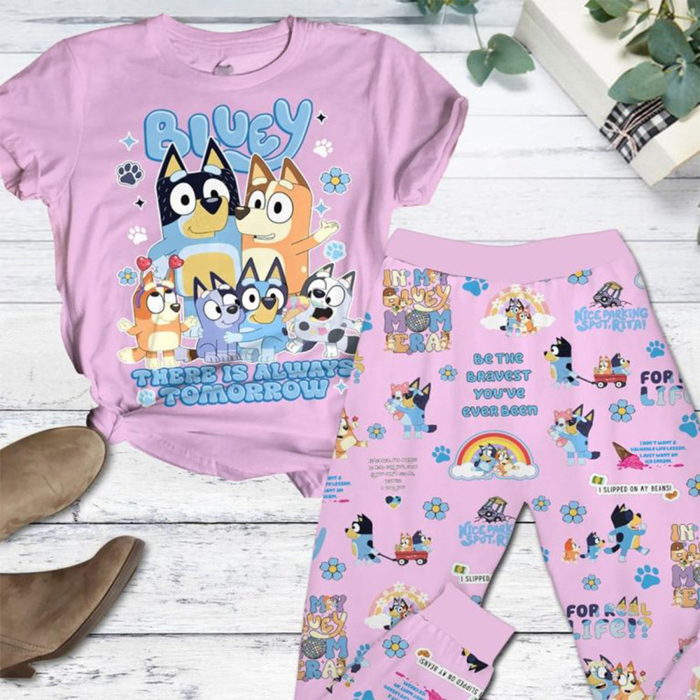 Bluey There Is Always Tomorrow 2025 Pajamas Set Cute Gifts For Fans-1