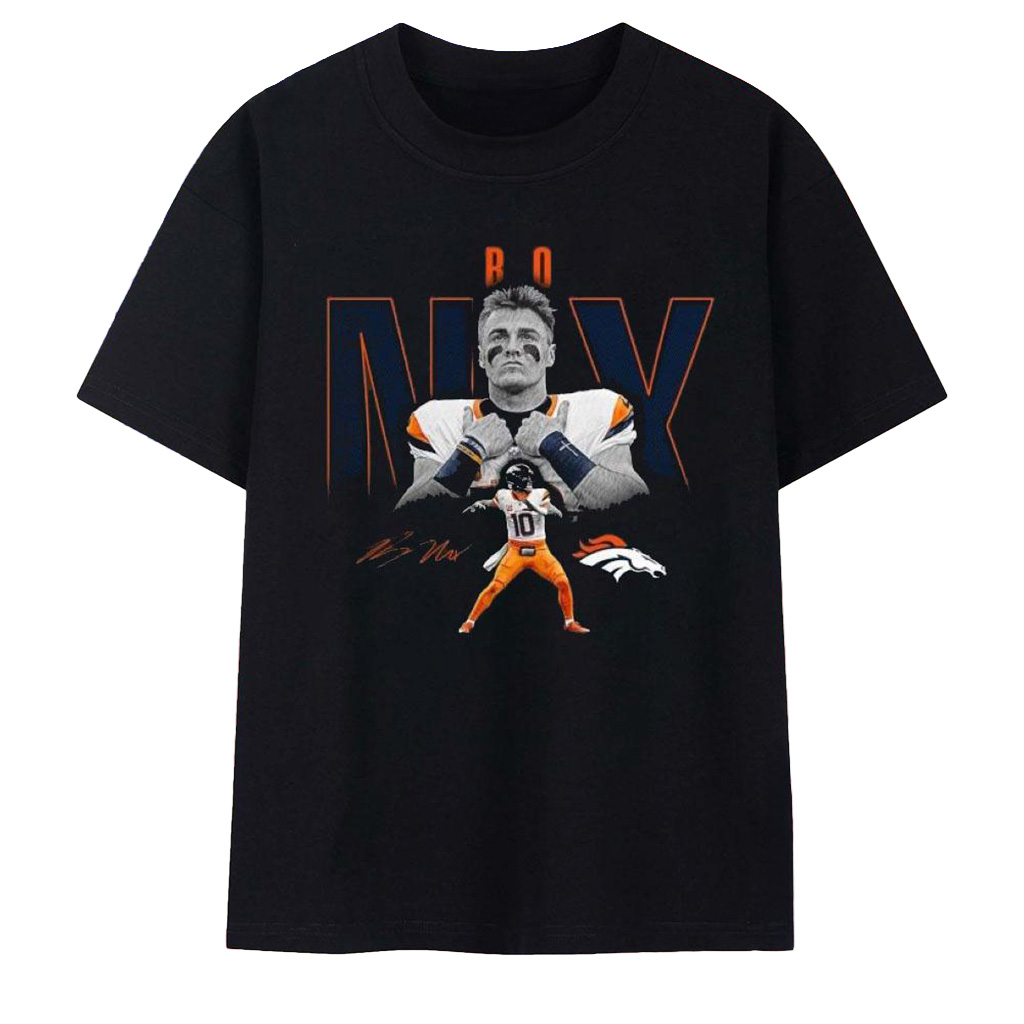 Bo Nix Denver Broncos Humble Shadow Player T-Shirt Bo Nix Merch Football Fan Gift Ideas-1