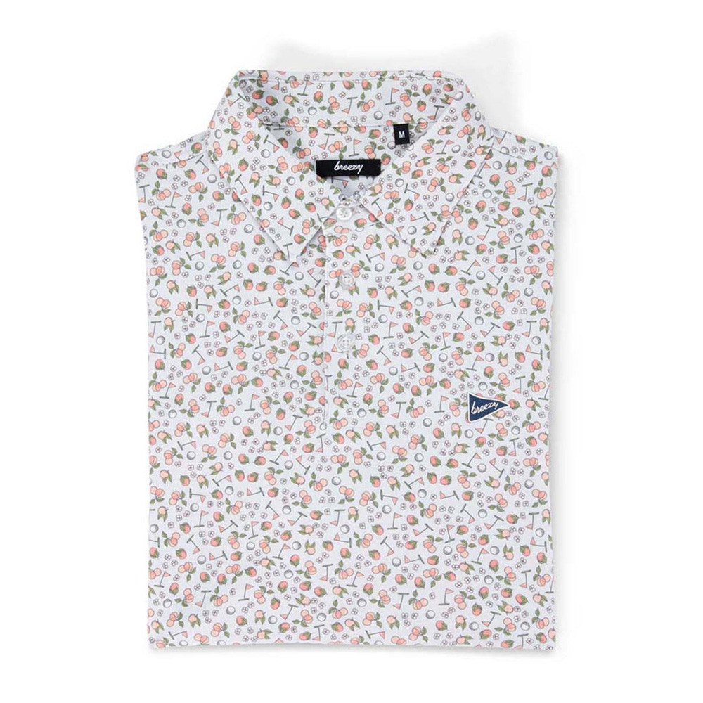 Bob Does Sports Merch Breezy Golf Polo Shirt Georgia Peach Polo Great Gifts For Golfers-1