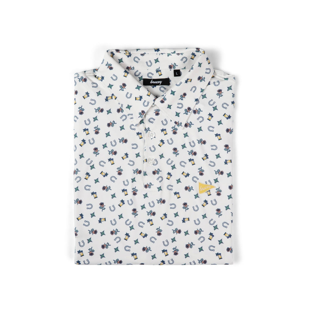 Bob Does Sports Merch Breezy Golf Polo Shirt The Derby Days Polo Presents For Golf Lovers-1