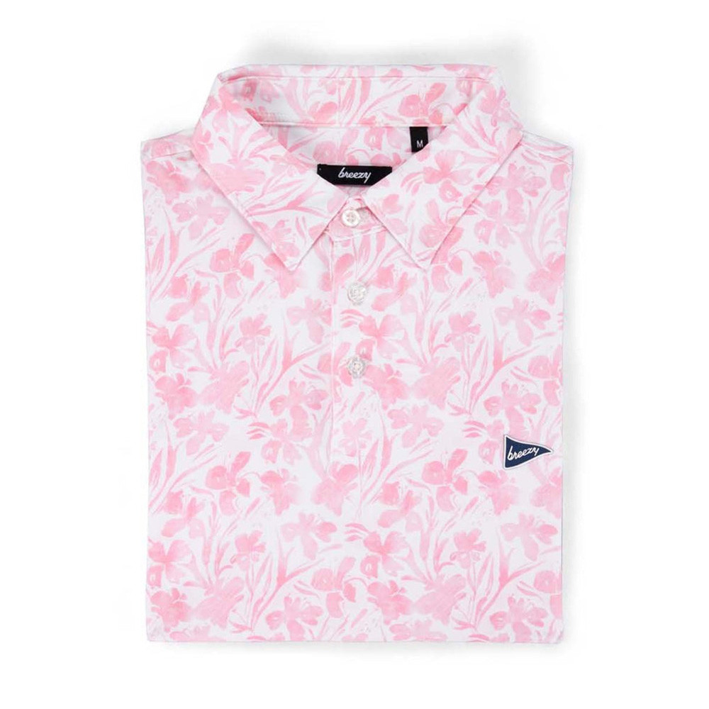 Bob Does Sports Merch The Watercolor Flowers Polo Breezy Golf Polo Shirt Gifts For Golf Mom-1