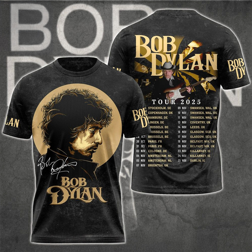 Bob Dylan Tour 2025 T-Shirt Bob Dylan Merch Christmas Gift Ideas For Dad-1 Bob Dylan Tour 2025 T-Shirt Bob Dylan Merch Christmas Gift Ideas For Dad-1