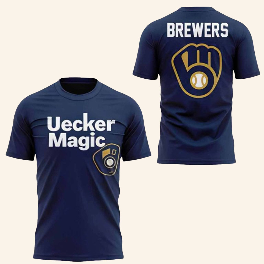 Bob Uecker Shirt Milwaukee Brewers Uecker Magic T-Shirt Gifts For Baseball Fans-1 Bob Uecker Shirt Milwaukee Brewers Uecker Magic T-Shirt Gifts For Baseball Fans-1