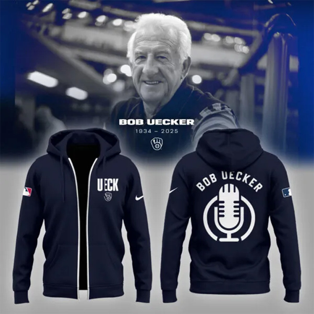 Bob Uecker Zip Hoodie Honoring The Legend Brewers Icon And Baseball Hall Of Famer Hoodie-1