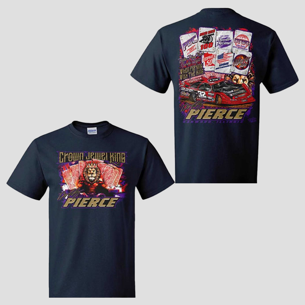 Bobby Pierce Merch Crown Jewel King Pierce T-Shirt Unique Dad Gifts For Father's Day-1