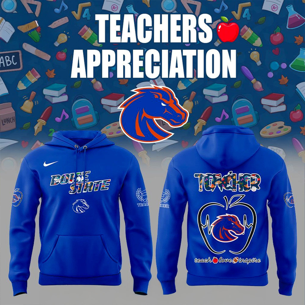 Boise State Broncos Teachers Appreciation 2025 Hoodie Broncos Merch Baseball Lover Gift Ideas-1
