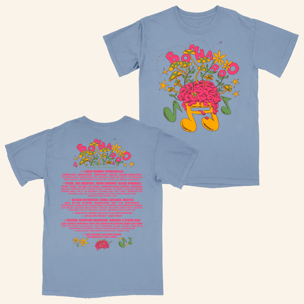 Bonnaroo Merch Musical Brain Lineup T-Shirt Gifts For Friends-1