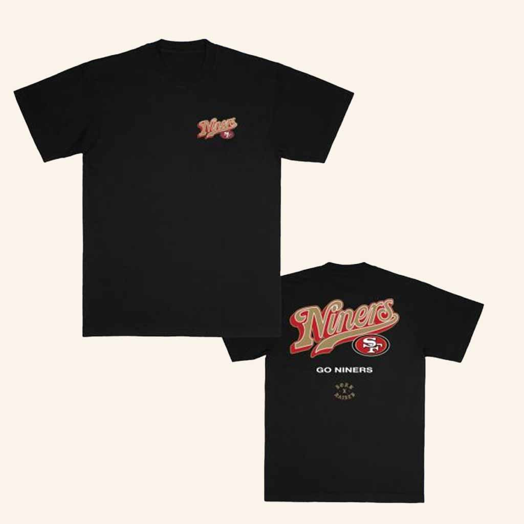 Born Raised Merch Born X Raised 49Ers Pro Script T-Shirt 49Ers Merch Gifts For Football Fan-1