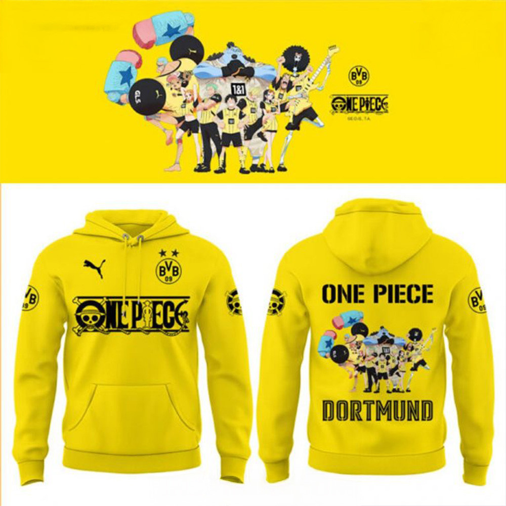 Borussia Dortmund x One Piece Limited Edition Hoodie Meaningful Father's Day Gifts-1