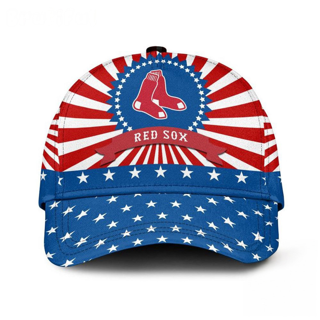 Boston Red Sox American Flag Pattern Independence Day Hat Best Gift For Football Lovers-1