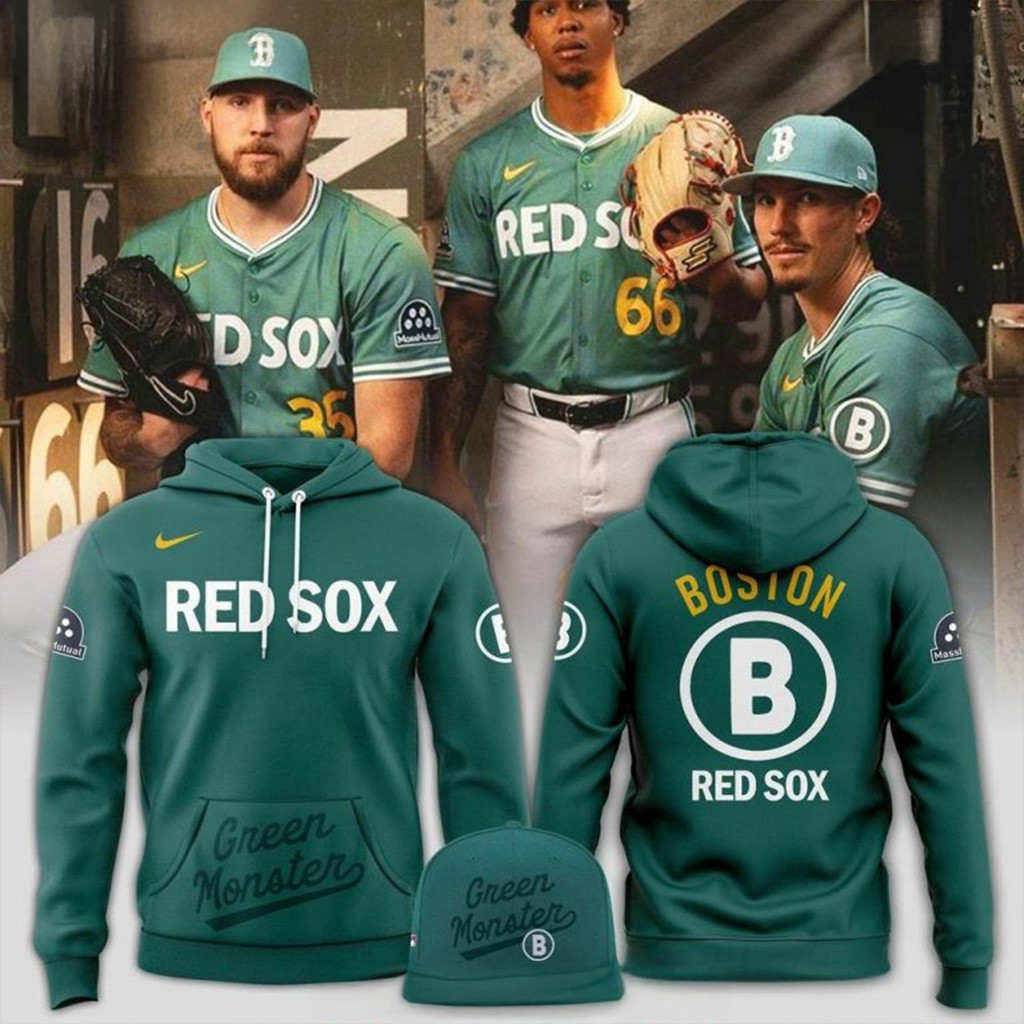 Boston Red Sox Green Monster 2025 Hoodie Boston Red Sox Merch Gifts For Baseball Fans-1