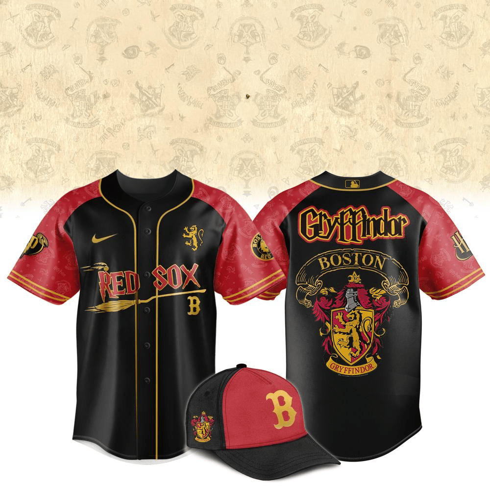 Boston Red Sox Harry Potter Jerseys 2025 Boston Red Sox Merch Best Father's Day Special Gifts-1