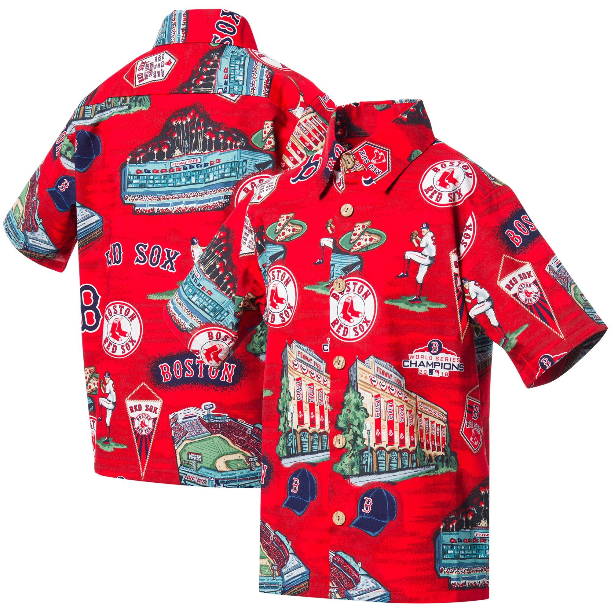 Boston Red Sox Hawaiian Shirt MLB Aloha Shirt Father's Day Gifts For Baseball Fans-1